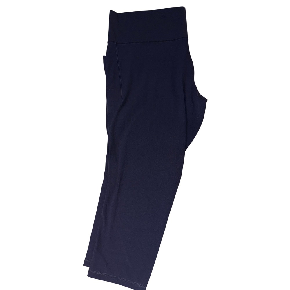 Athleta‎ Salutation Stash Pocket II 7/8 Tight 3X Navy Blue High Rise Leggings